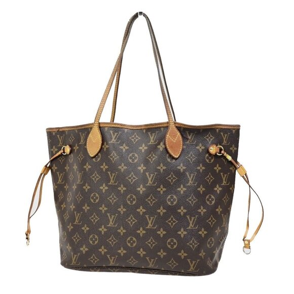 LOUIS VUITTON Neverfull MM Shoulder Tote Bag Monogram Leather authentic - Picture 1 of 16